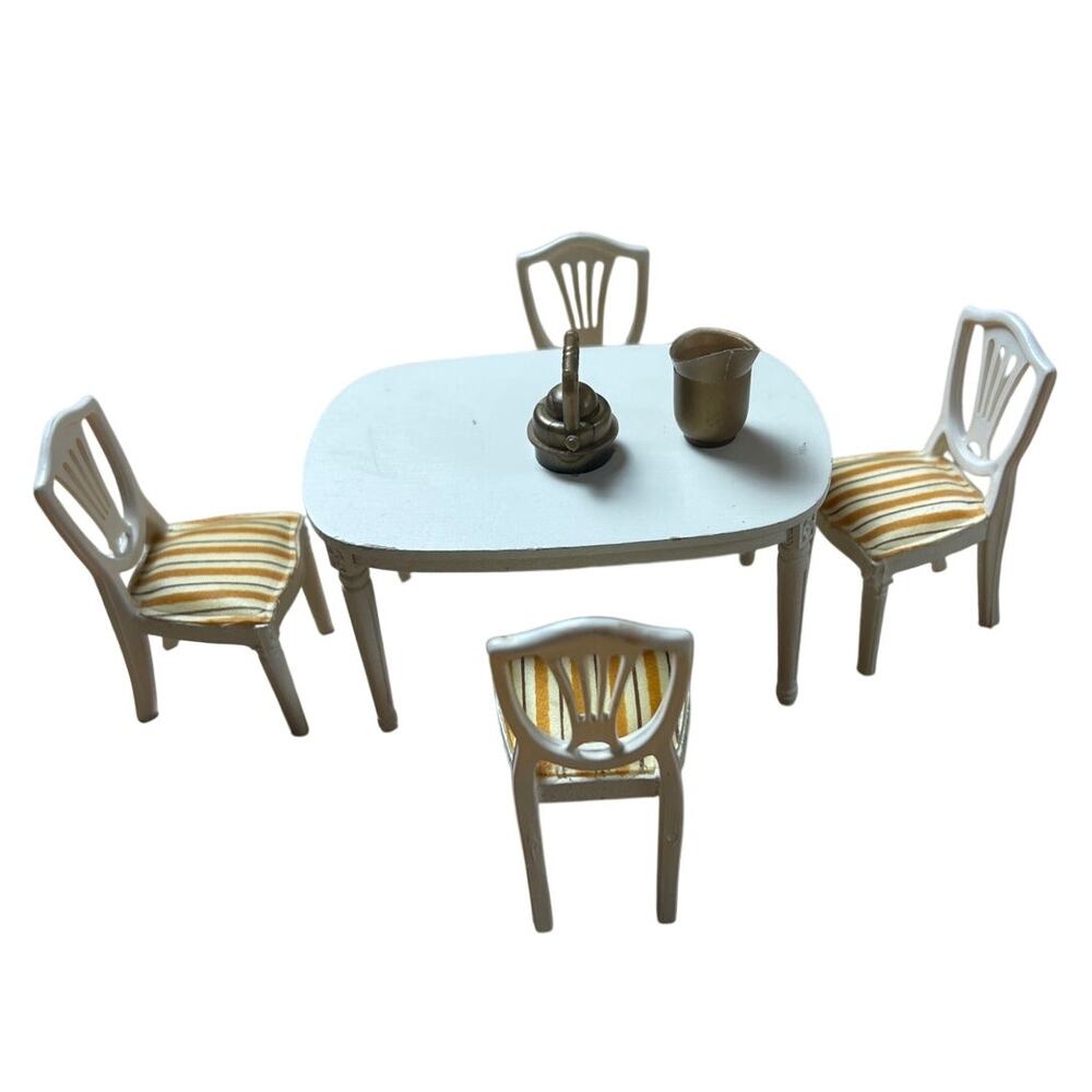 Vintage Miniature Play House Dining Set in Regency Style
